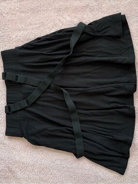 Hot Topic Black Suspender-Style Skirt